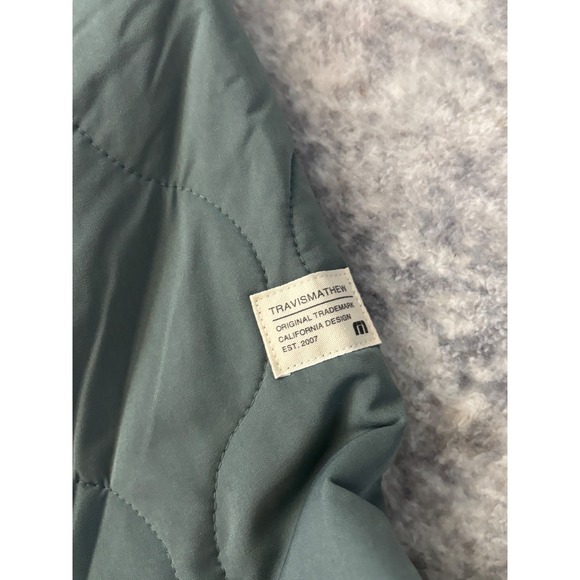 NWT Travis Mathew Men Large Come What May Green Quilted Bomber Jacket $ 189.00 - Picture 9 of 10